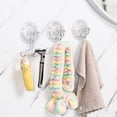 thumbnail image 1 of Clear Vacuum Suction Hooks Washable Vacuum Suction Hooks For Bathroom Kitchen Living Room, 1 of 4