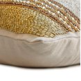 thumbnail image 3 of The HomeCentric Decorative Gold & Brown Pack of 2, 12"x26" (30x65 cm) Lumbar Pillow Cover, Linen Beaded, Sequins & Embroidery Oblong Pillow, Abstract Pattern Modern Style - Casting A Glow, 3 of 4