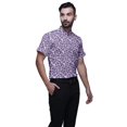 thumbnail image 2 of BESTMAN Chemise Décontractée pour Homme à Manches Courtes, Coupe Ajustée, en Coton, à Boutons, 2 of 5