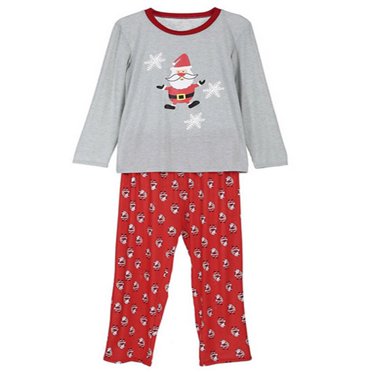 Ensemble de Pyjamas Assortis de Noël pour la Famille avec Imprimé du Père Noël