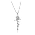 thumbnail image 1 of Personality Minimalist Engraving Round Letter Pearl Necklace Ladies Jewelry, 1 of 2