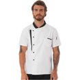 thumbnail image 1 of TiaoBug Unisex Mens Womens Chef Coat Long Sleeve Chef Jacket Restaurant Kitchen Cooking Uniform White XL, 1 of 7