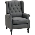thumbnail image 1 of HOMCOM Canapé Inclinable Manuel avec Accoudoirs pour Salon Gris Foncé, 1 of 10