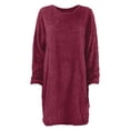 thumbnail image 5 of 2025 Robe Chandail pour Femmes Femmes Chandail d'Hiver Chandail Tricoté Femmes Robe Col Roulé Chaud Manches Longues Manches Longues Robe de Noël Poche, 5 of 5