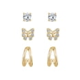 thumbnail image 2 of Luxury Designs Gold-plated earring Trio, 2 of 2