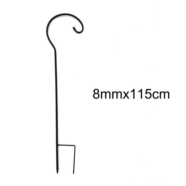 Mosiee Sturdy Iron Garden Shepherd Hook For Lantern And Birdbath Hanging