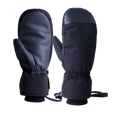 Winter Ski Mittens for Men & Women - Warm Snow Mitts for Cold Weather - Designed for Snowboarding, Skiing, Shoveling - Waterproof Gloves