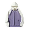 thumbnail image 1 of WEAIXIMIUNG Mama Sweatshirt Plus Size 4X Womens Casual Long Sleeve Solid Knitting Ribbed Print Hoodie Sweatshirts with Pocket Matching Color Sweatshirts, 1 of 5
