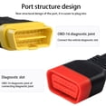 thumbnail image 3 of Youkk Câble d'Extension Fournitures pour Voiture Pièce de Rechange Rallonge Format Compact Durable Installation Pratique Compteur Pneu Polyvalent 60CM, 3 of 6