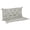 Light Grey, variant on Outsunny Garden Bench Cushion with Backrest, Non-Slip 2 Seater Soft Pad