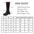 thumbnail image 4 of Bottes à Plateforme Hauteur Genou pour Femmes Talon Épais Bout Rond Antidérapantes Mode Hiver en Cuir, 4 of 6