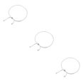 thumbnail image 4 of Transemion Sterling Silver Anklet Adjustable Snake Anklet For Gift Gift For Loved Ones 3Set, 4 of 6