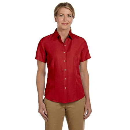 Harriton Ladies' Barbados Textured Camp Shirt