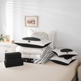 thumbnail image 4 of YST Modern Mid Century 7pcs Black Grey Comforter Set, Abstract Geometric Bedding Accessories, Twin Size, 7 Count, 4 of 4