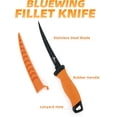 thumbnail image 2 of BLUEWING Filet Knife 1pc Stainless-Steel Blade Boning knife with Non-Slip Handles and Protective Sheath, Size 7in, Orange, 2 of 7