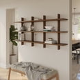 thumbnail image 3 of Nexera Modular Wall Shelving System, Walnut, 3 of 4