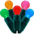 thumbnail image 1 of Multicolor One-Piece G12 Raspberry Christmas Lights 140 Count 48 Feet, 2 Sets 70 LED 24 ft High Waterproof UL Certified String Light (Multicolor), 1 of 8