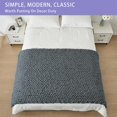 thumbnail image 3 of Chunky Knit Blanket Throw x Hand Knitted Chenille Throw Blanket Small Soft Thick Yarn Cable Knit Blanket Cute Rope Knot Crochet Throw Blankets for Couch Bed Sofa (Light ), 3 of 8