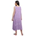 thumbnail image 3 of Moomaya Robe de Nuit d'Allaitement à Col Rond Imprimée pour Femmes en Coton, 3 of 5