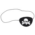 thumbnail image 3 of Halloween Elastic Band Comfortable Skull Eye Cover, Skull Eye Patch, Pirate Eye Patch, For Halloween Pirate-Themed Party Black Rope Pure Color,Black Rope Skull With Knife,Black, 3 of 8