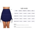 thumbnail image 2 of Womens Swim Skirt Drawstring Tummy Control Swim Bottom with Built-in Brief, 2 of 6
