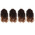 thumbnail image 4 of EeaseCA 4 Pcs Torsades Crochet Tresses Torsades Bouclées Synthétiques Extension de Cheveux, 4 of 7