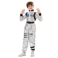 thumbnail image 3 of Kcodviy Barboteuse Rayée pour Tout-Petits Garçons et Filles, Astronaute de l'Espace, Carnaval, Barboteuse pour Bébé, Shorts Longs, Performance Garçons s, 3 of 7