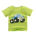 thumbnail image 2 of LSLJS Toddler Baby Boy Clothes Cartoon Print Pattern Short Sleeve Tops+ Casual Shorts Summer Outfits Set, 2 of 5