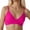 Hot Pink, variant on Women's Sexy Solid Color Push Up Swimsuit Beach Vacation Top - Nylon Spandex Blend, Supportive Push-Up Design, S-XXL Sizes with Bust Measurements