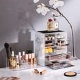 thumbnail image 3 of Sorbus Cosmetic Makeup Organizer with 7 Drawers and 16 Slots (Marble Design), 3 of 7
