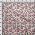 thumbnail image 4 of oneOone Rayon White Fabric Florals Craft Projects Decor Fabric Printed By The Yard 56 Inch Wide, 4 of 4