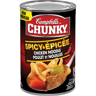 Campbell's® Chunky® Soupe Épicée au Poulet et aux Nouilles, Conservation à Température Ambiante