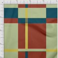 thumbnail image 1 of Soimoi Rayon Fabric Check Panel Printed Craft Fabric by The Yard 56 Inch Wide, 1 of 3