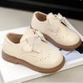 thumbnail image 4 of JDQJBZ Toddler Girls Mary Jane Flats Shoes Solid Color Bowknot Comfortable Soft Sole, 4 of 5