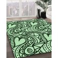 thumbnail image 3 of Ahgly Tapis Rectangulaire Lavable en Machine Intérieur Transitionnel Vert Forêt Foncé, 8 Pieds x 12 Pieds, 3 of 7