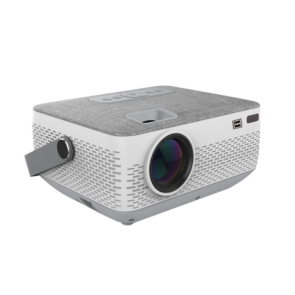RCA Bluetooth Home Theater Projector 720P with Carrying Handle and Built-In Rechargeable Battery