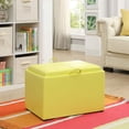 thumbnail image 5 of Convenience Concepts R8-160 Designs4Comfort Pouf d'Appoint pour Rangement, Jaune, 5 of 5