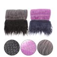 thumbnail image 3 of Shisuyan Bandes de Tissu en Fausse Fourrure Gris Acrylique Polyester 4 Pcs 9.4x7.9 Po, 3 of 9