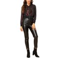 thumbnail image 2 of INSPIRE CHIC Blouson Bomber Court à Paillettes Scintillantes avec Fermeture Éclair pour Femme, 2 of 7