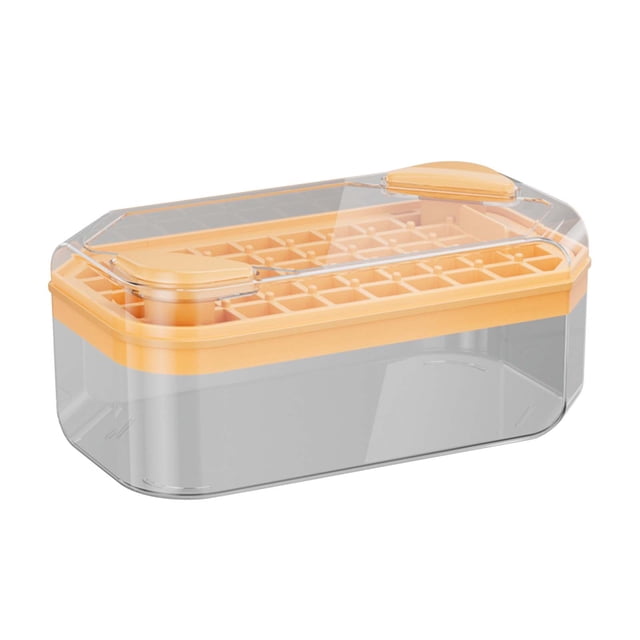 Kctiaxy Household Ice Making Box Ice Ice Block Ice Block Storage Box One Click Press Ice Ice Box Set Kitchen Appliances