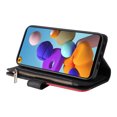 thumbnail image 3 of Compatible avec Samsung Galaxy A21S Étui Portefeuille avec Fentes pour Cartes en Cuir PU Fermeture Éclair Folio Rabattable, 3 of 5