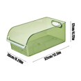 thumbnail image 3 of Meitianfacai Refrigerator Food Pantry Organizer And Storage Beverage Organizer Refrigerator Beverage Beer Can Dispenser Cosmetic Storage Box Kitchen Storage Box, Green, 3 of 6