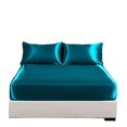 thumbnail image 5 of 4-piece Satin Bedding Sheet Set Luxury Bedding Sets, 5 of 5