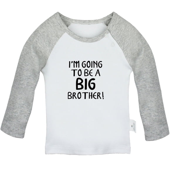 iDzn I'm Going to be a Big brother Funny T shirt For Baby, Newborn Babies T-shirts, Infant Tops, 0-24 Months Kids Graphic Tees Clothing