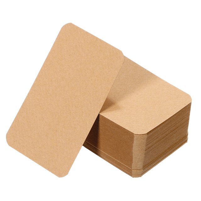 Unique Bargains Blank Paper Business Cards, 3.5' x 2', Brown, 300 Count