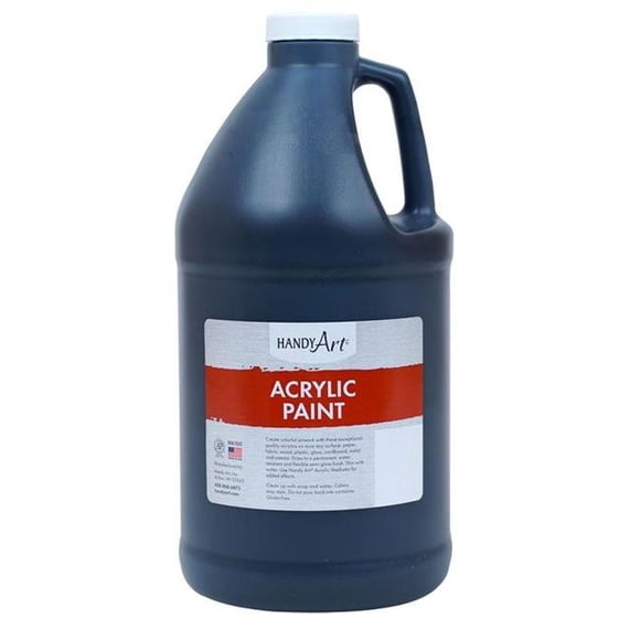 Rock Paint & Handy Art RPC102100 Half Gallon Acrylic Paint, Mars Black
