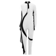 thumbnail image 1 of Aislor Girls Gymnastics Unitard Costume Rhinestone Metallic Patchwork Long Sleeve Jumpsuit for Ballet Dance 6-16 Years White 8, 1 of 1