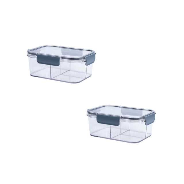 Oleegame 2PC Kids Snack Boxes For School Airtight Food Storage Container Dishwasher Produce Container For Refrigerator Keep Berry Fruit Vegetable Fresh Longer