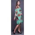 thumbnail image 2 of Bimba Fleur Femme Courte Plage Caftan Tenue de Plage Bikini Couvre-Maillot Robe Midi-4x-5x, 2 of 5