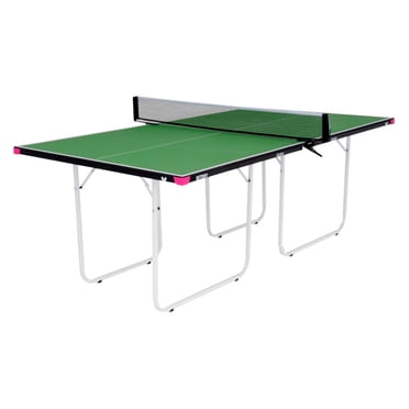 Butterfly Table de Ping-Pong Stationnaire Junior - Table de Tennis de Table 3/4 - Table de Jeu Gain de Place pour Salle de Jeux - Table de Ping-Pong à Hauteur Réglable - Cadre Robuste - Expédié Assemblé avec Filet